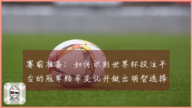 赛前准备：如何识别世界杯投注平台的冠军赔率变化并做出明智选择